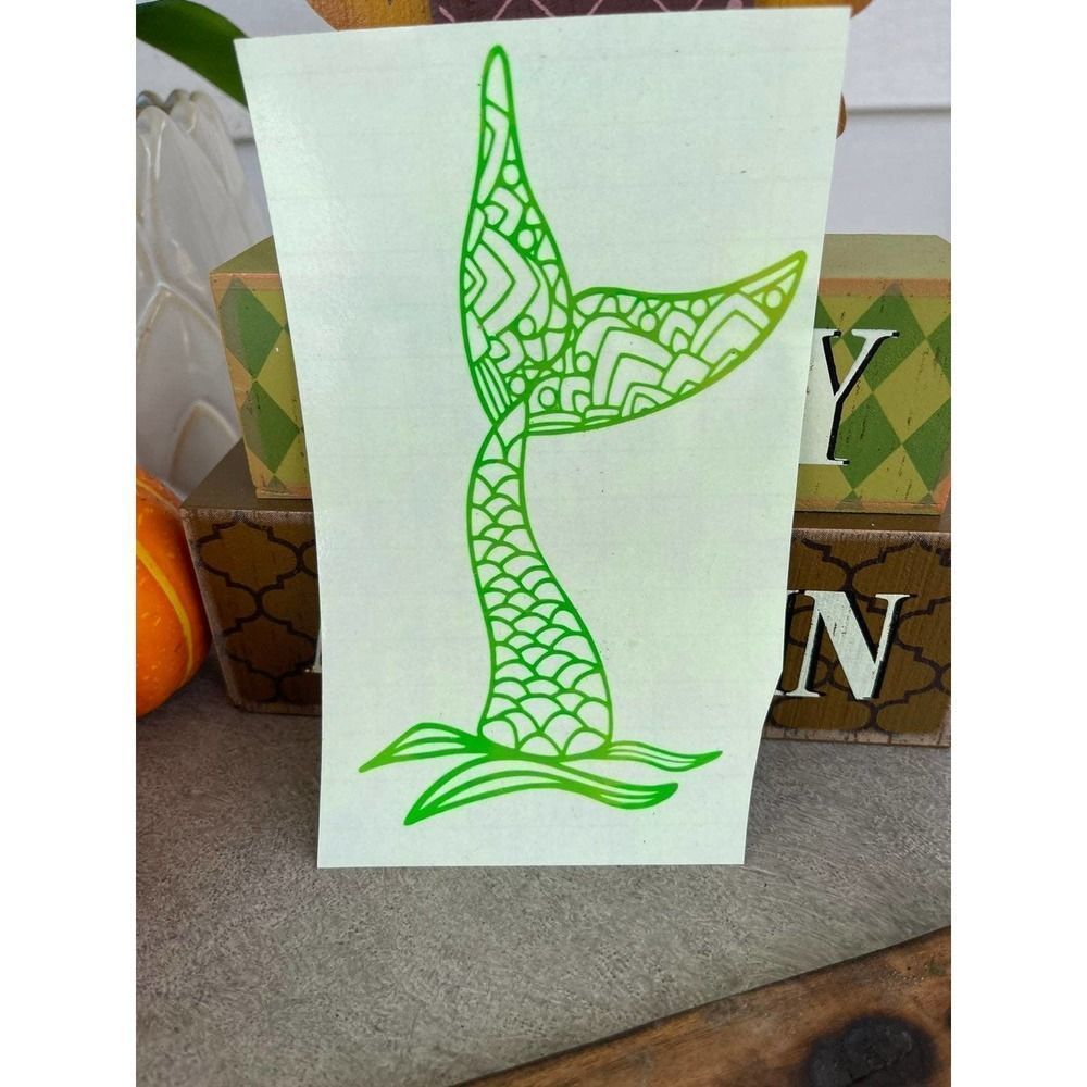 Holographic Mermaid Tail Vinyl Decal